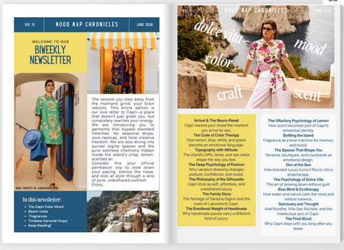 MOOD MAP CHRONICLES VOL.15 — The Capri Color Mood | June 2026 Edition